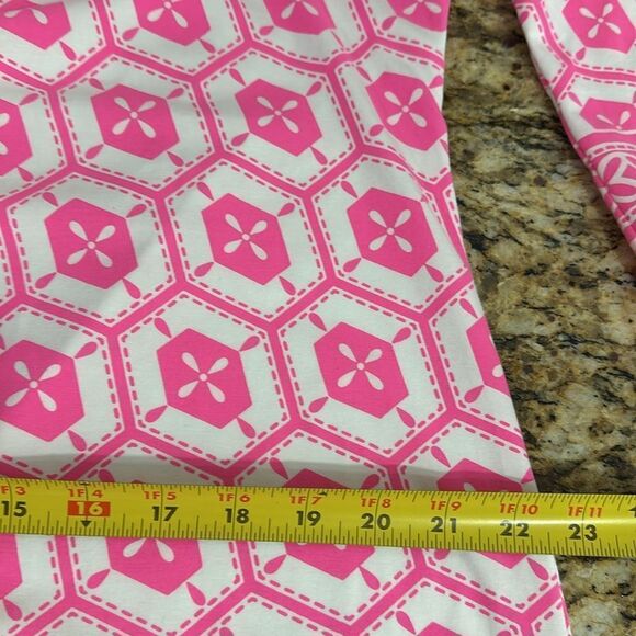 Amelia Quin Cotton Blend Geometric Pattern 3/4 Sleeve Mini Dress Size XL - Picture 10 of 11